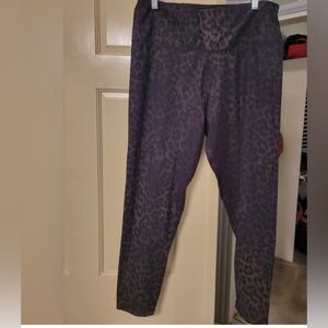Purple Leopard Print Leggings